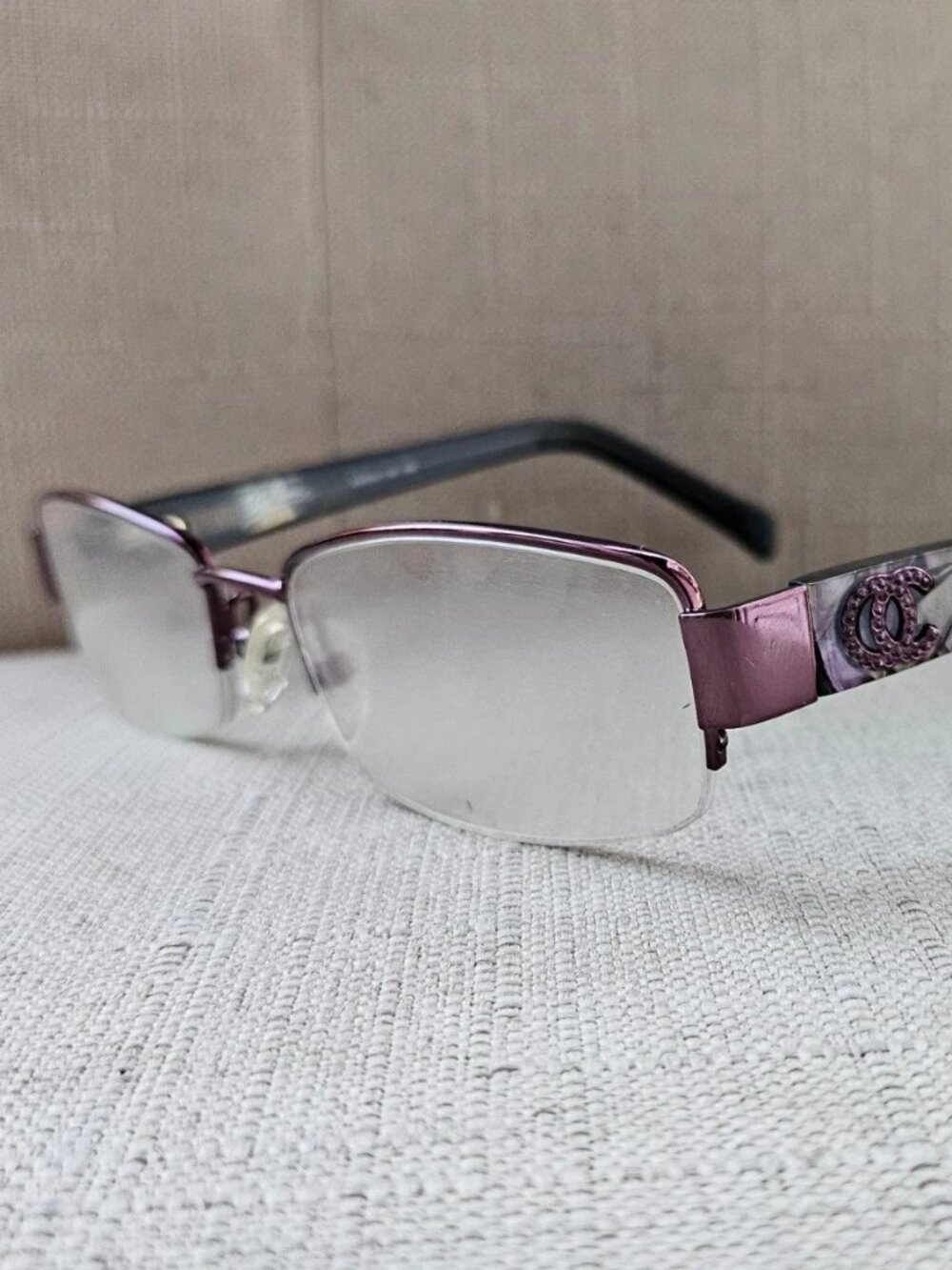 Oleg Cassini Women Glasses Frame Purple Half Rim Eyeglasses OC0326 Frame only